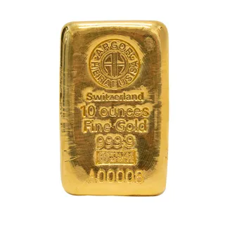 10 oz Argor-Heraeus Cast Gold Bar